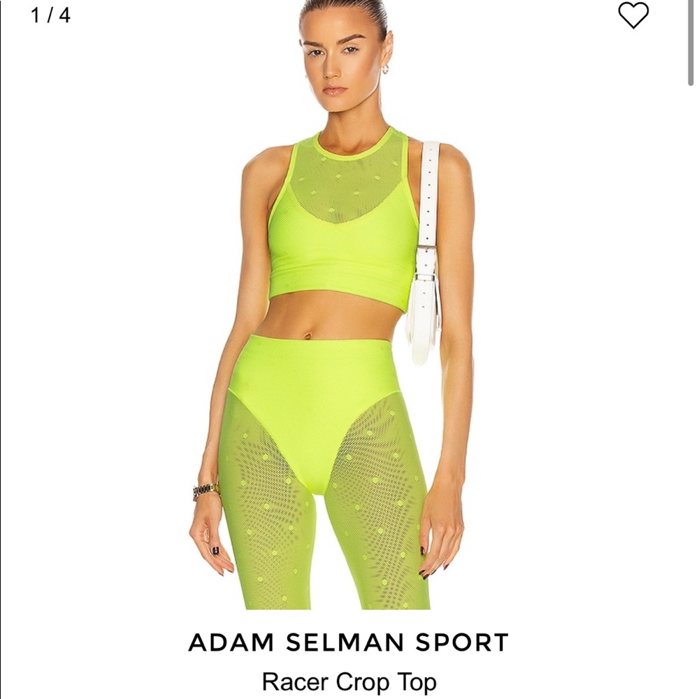 Adam Selman neon top